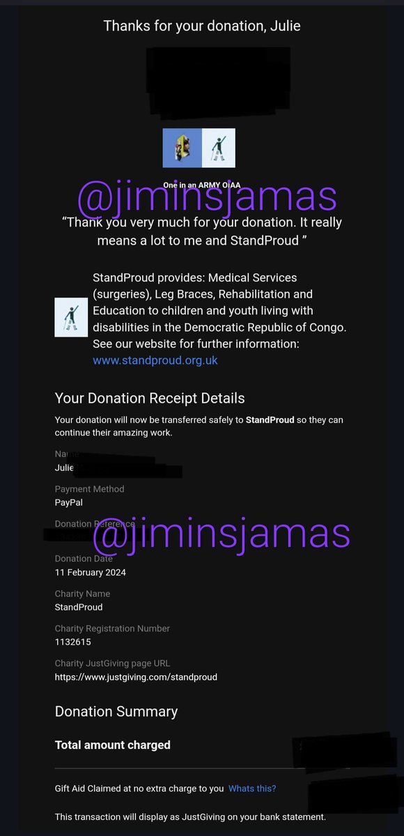 Jiminsjamas's tweet photo. @OneInAnARMY What an amazing charity for Hobi's birthday. Thank you for organising and for the hard work that you put in. It's appreciated more than you know. Sending you the biggest ARMY hug. 💜🥰
PS. Donated and also filled in the form.😊
#StandProudWithJHope
@standproudcongo
#OneInAnARMY https://t.co/hEckBtYsch