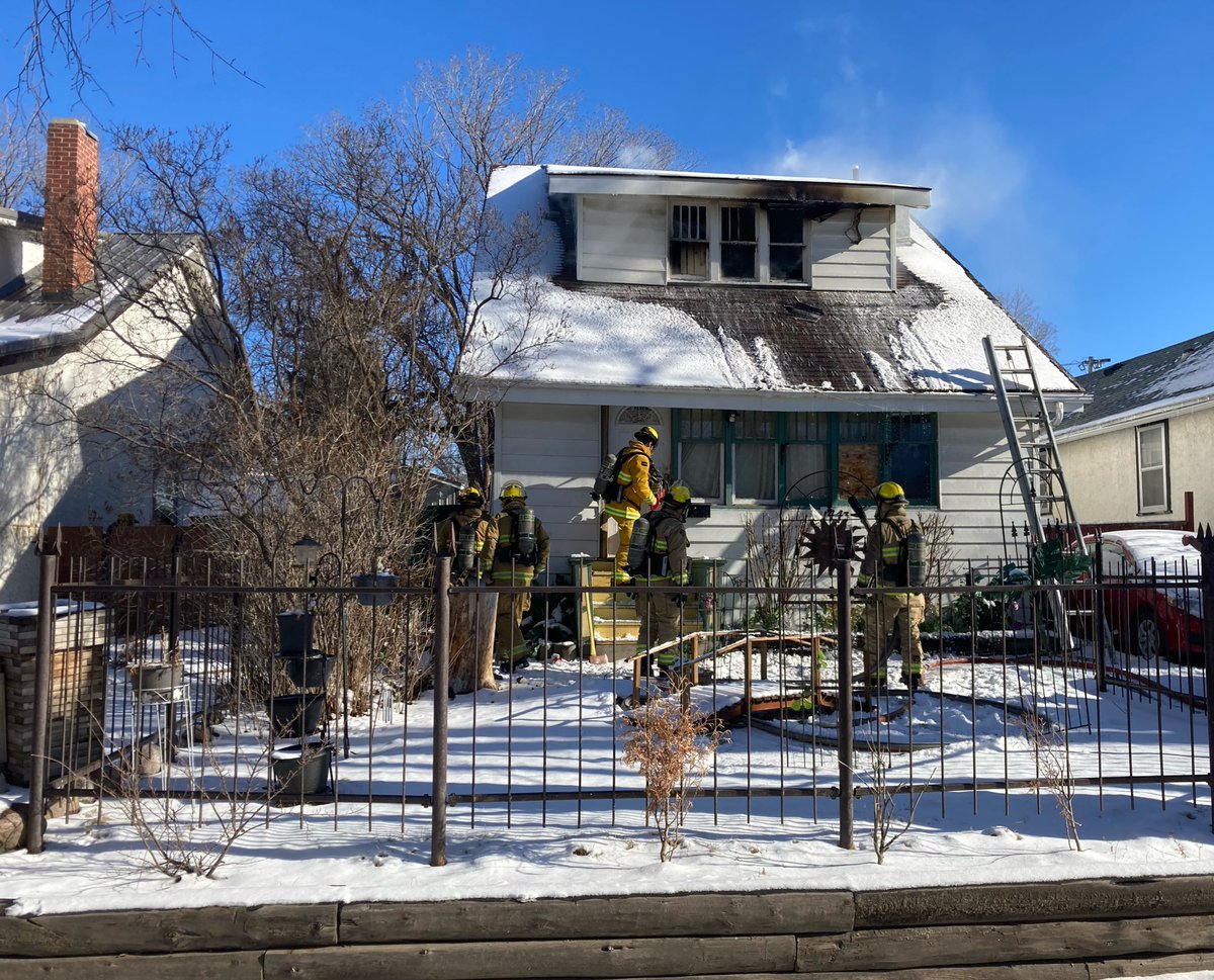 Crews on scene of a house fire on the 1400 Blk. of Cameron St. Fire was quickly controlled and no injuries were reported. Fire is under investigation. #yqr