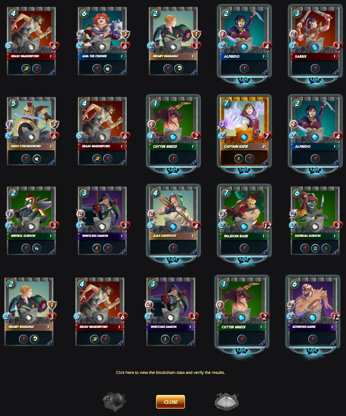 Astreon3's tweet photo. We opened 5 Gladius cases and although there were no legs or epics cards we did get a golden Captain Katie! #splinterlands #dlike #community #pob #hivegaming #hive #proofofbrain #dclub #neoxian #nftgamela #hbd #dbuzz #CryptoDBuzz #splintertalk #HIVE #DBuzz https://t.co/wyFVZRNKqF