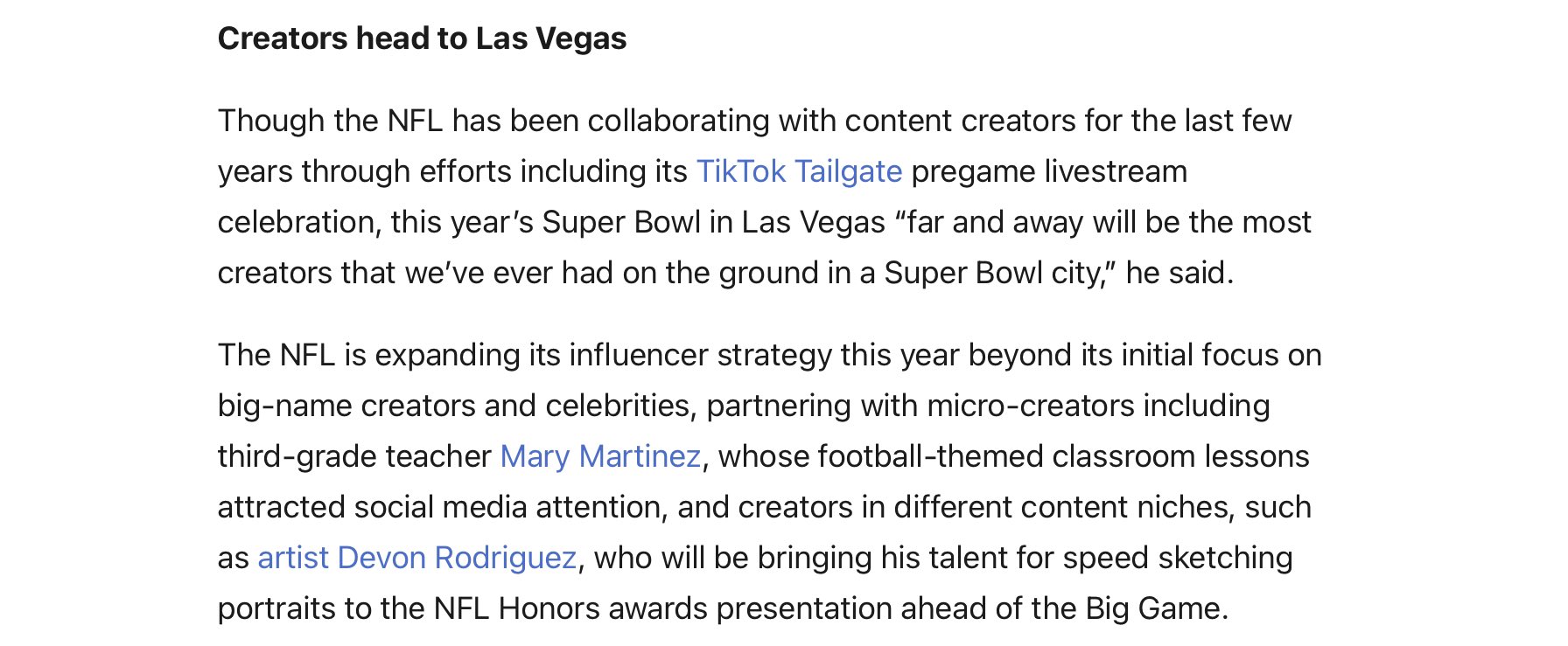 Neil Horowitz on X: The NFL has been putting out lots of pub about its  creator program and  partnership this last week, here's some more  good stuff on how they're upping