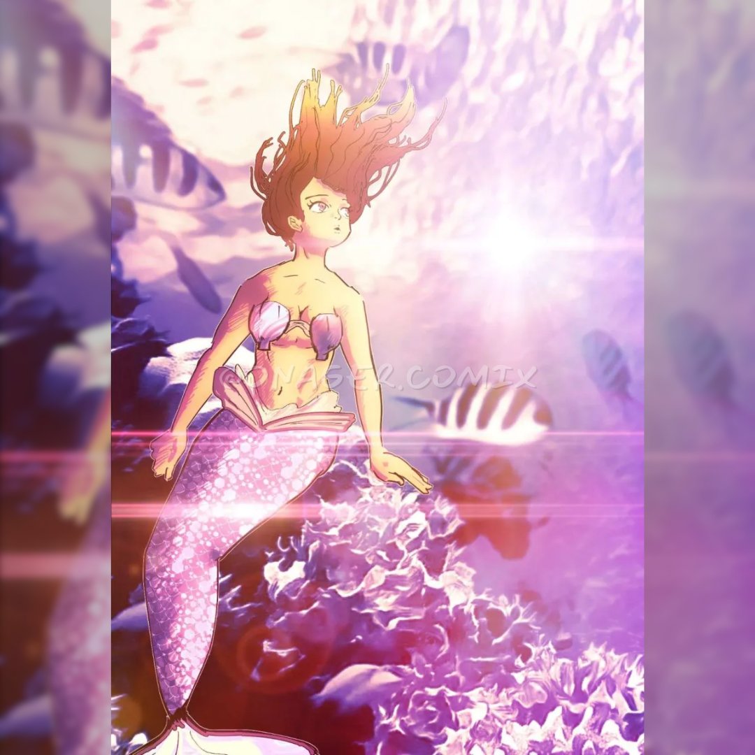 OnagerComix's tweet photo. I'm surprised I never posted this considering I made this months ago, but hey better late than never.

#Mermaid #underthesea https://t.co/b00cFWM3BP