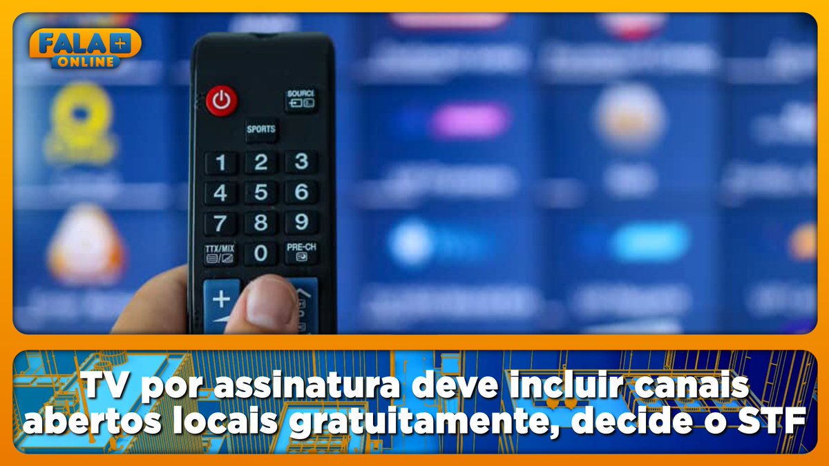 falamaisonline's tweet photo. TV por assinatura deve incluir canais abertos locais gratuitamente, decide o STF.
https://t.co/MzssRHUKz0
#ABERT #TVPorAssinatura #Televisão #FalaMaisOnline https://t.co/JQ8PcR1G5H