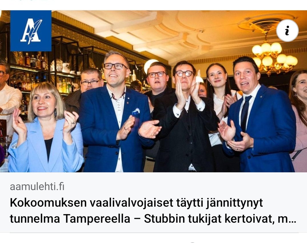 Jocka's tweet photo. Upea ilta. Tänään tehtiin yhdessä historiaa. Kiitos tästä paitsi ehdokkaalle itselleen myös valtavalle joukolle kokoomuksen aktiivista kenttäväkeä kautta maan.
https://t.co/E6CocifQcy
#alex24 https://t.co/M4QvTvDIW4