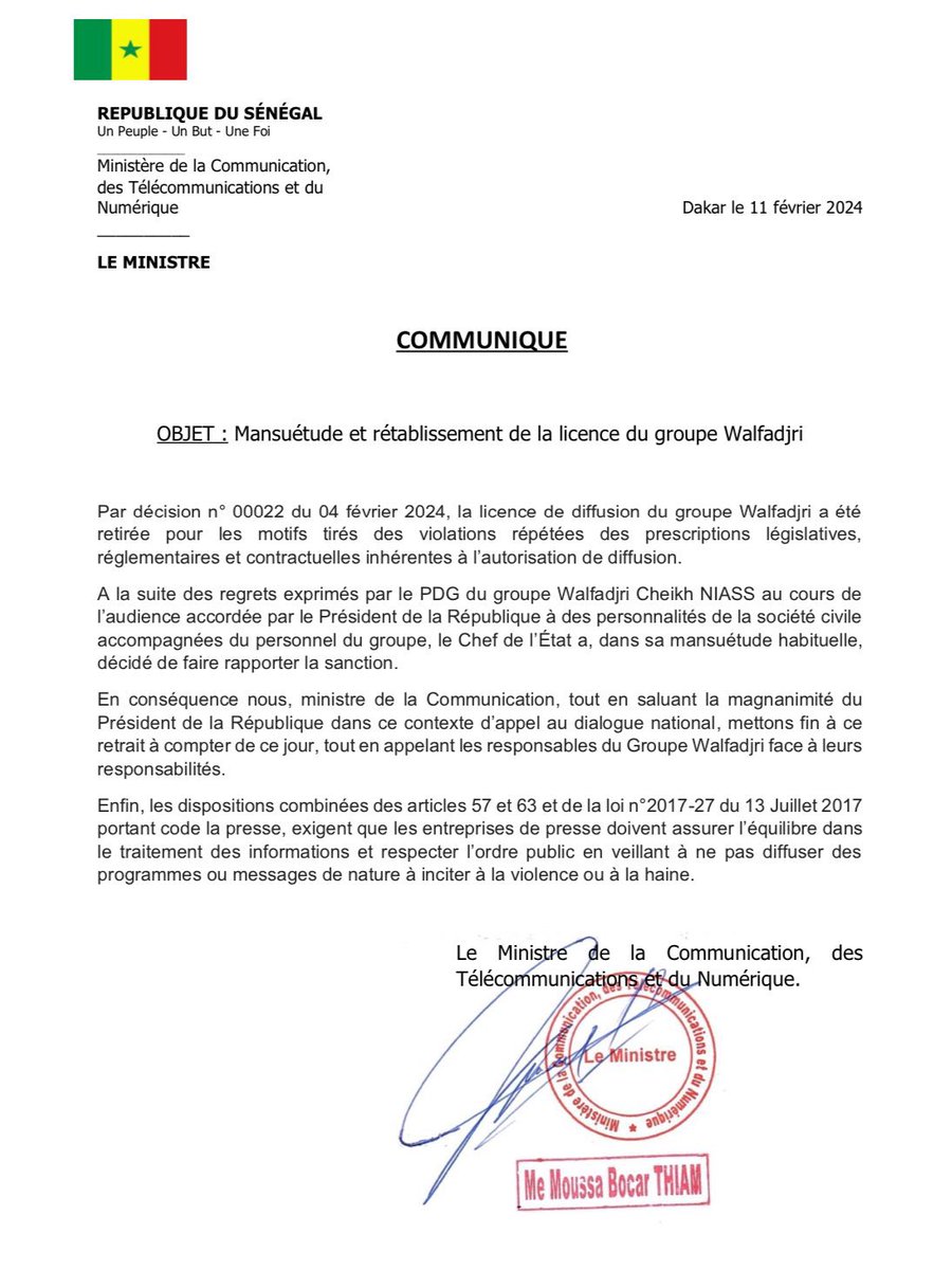 Qu’un ministre soit à ce niveau d’imbécilité renseigne à suffisance sur l’état actuel de la République