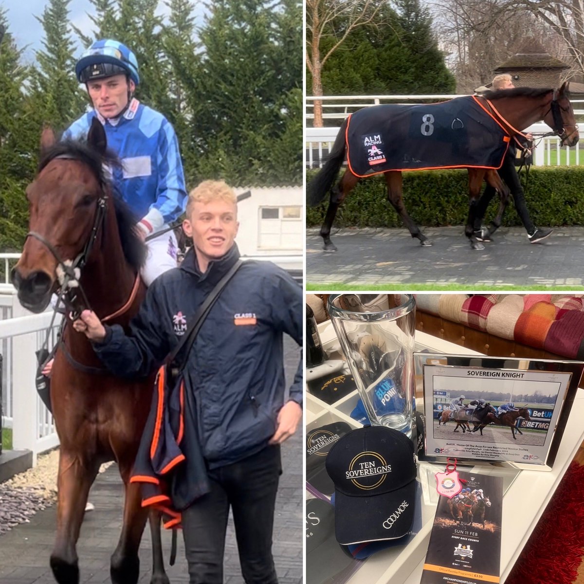 🔵 WINNER 🏆 Sovereign Knight🥇Wins at the fourth attempt (4th / 3rd / 2nd / 1st 🥇) ⁦@LingfieldPark⁩ under mighty ⁦@KShoemark⁩ 🔥Well done to Kieran 👏 🥂🍾 & Team ⁦@almracing⁩ 🤩🥂🍾