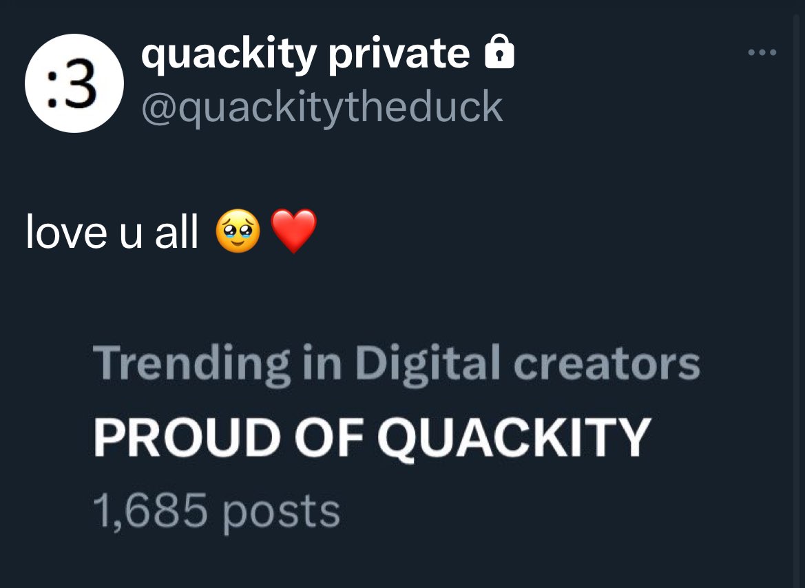 privatedsmp's tweet photo. @.quackitytheduck : love u all 🥹❤️ https://t.co/5vO8yfW9OG