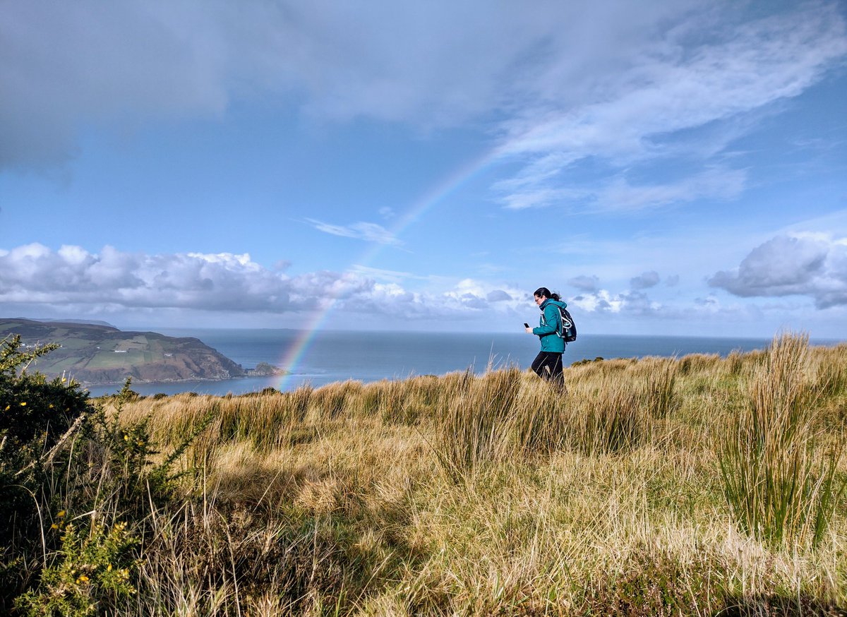 Hiking with rainbows today. 

#hiking #rainbows #visitdonegal #discoverireland #guidedwalks