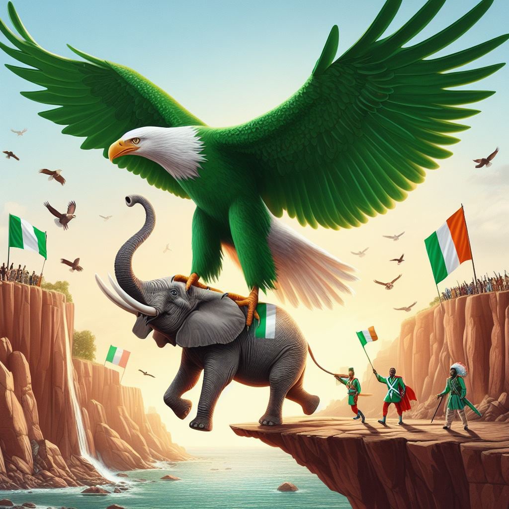 soccerOclock's tweet photo. How much of wood is needed to cook this big elephant 🤔
#SuperEagles 
#AFCONFinal 
#AfCON2023 https://t.co/c17PLuzuz8