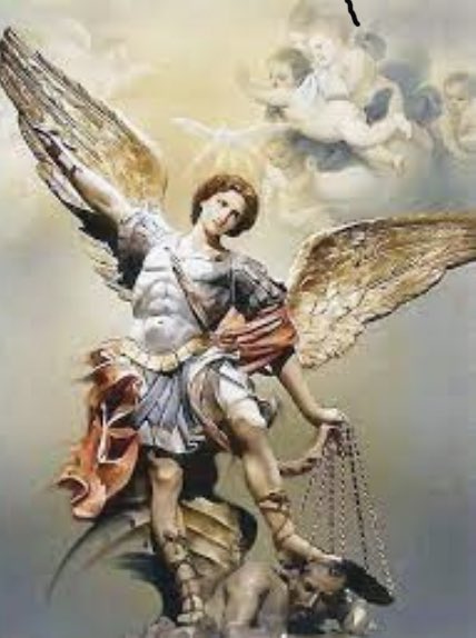 laureanomar's tweet photo. “Oh San Miguel Arcángel, defensor de la justicia celestial, te pido intercedas por nosotros en nuestras necesidades. Brinda tu fuerza y tu luz para que la justicia prevalezca en nuestras vidas.
Amén.” https://t.co/xXvK0FECiD
