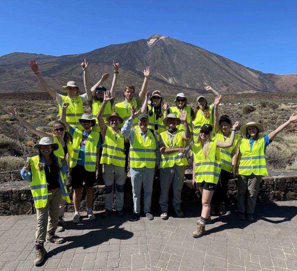 GeoTenerife's tweet photo. Shout out to our @geointern @volcanocamp @MarineSciCamp @LavaBombsFilm alumni + collaborators at @COVolcanoes12 !

We’re hosting a reunion in Antigua 
🍷🍽️🌋

DM for info 😀

#COV12 #CitiesOnVolcanoes12 #CiudadesEnVolcanes #VolcanesYSociedad #VolcanoesAndSociety #Guatemala https://t.co/5cuCsoAf25