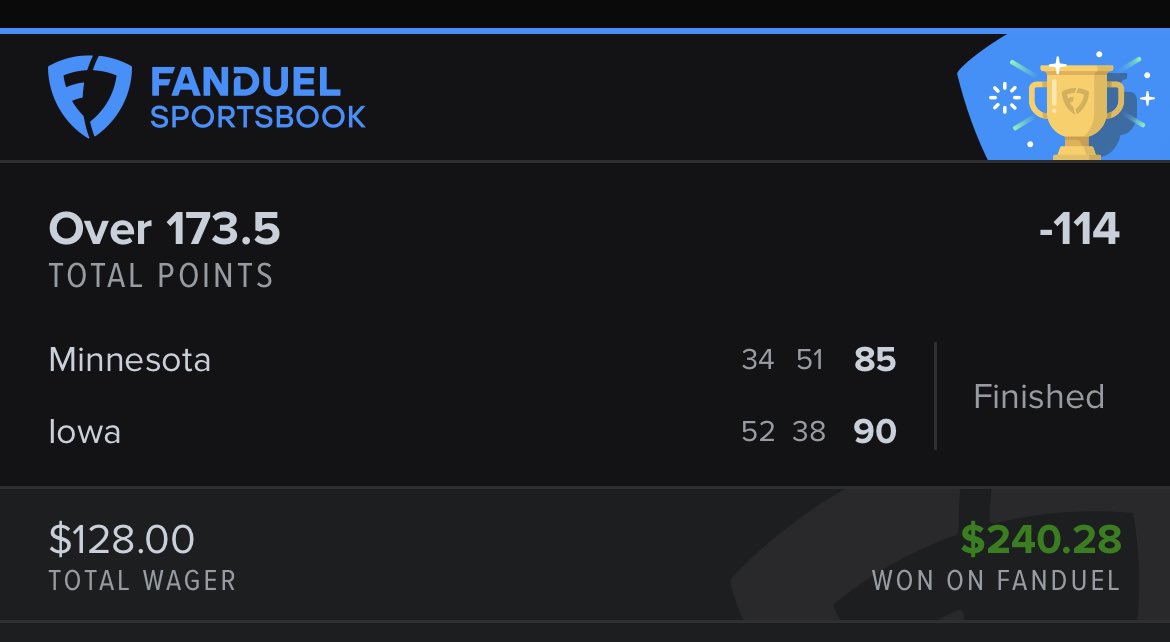 MrLiveOverUnder's tweet image. 🚀🔥BAAAANG

We hit the Tweener &amp;amp; Ladder Leg 2️⃣
🫵🏼Are you tailing Leg 3️⃣?

💰Iowa Over 173.5
💰Iowa Under 178.5

Chat today (5-2):

❌ FAU UNDER 153.5
✅Charlotte Temple over 133.5 
❌🪝UAB Tulsa Under 132.5
✅ UMass Over 149.5
✅North Texas Under 146.5
✅Iowa Over 173.5
✅Iowa…