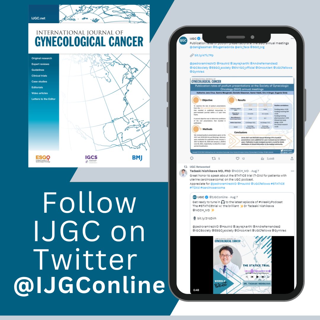 IGCSociety's tweet photo. Do you follow our Journal on Twitter? If you don't, you should! 👉@IJGConline  

@pedroramirezMD @HsuMd @JayrajAarthi @AndreFernandes2  @IJGCfellows https://t.co/T5cVmGyYK2