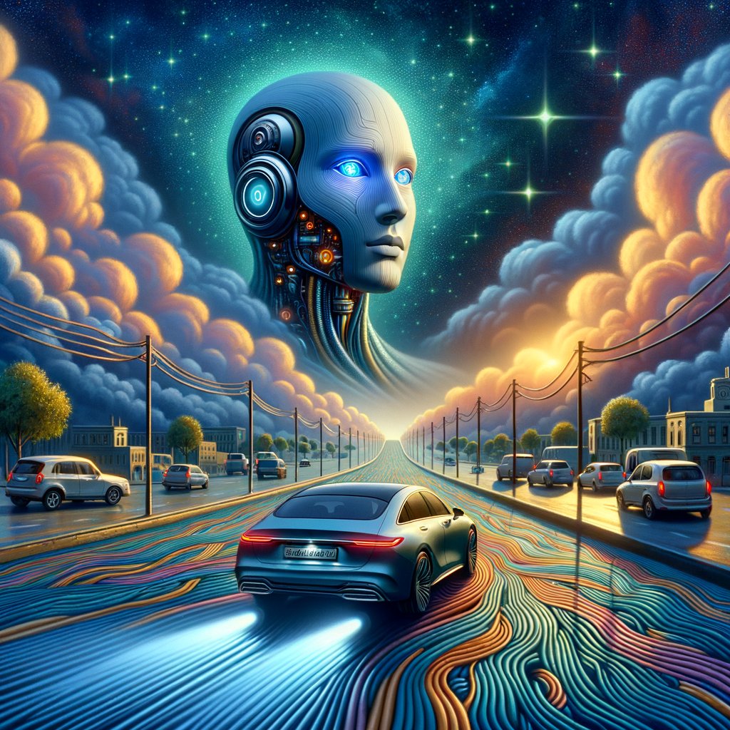 GPTstoryteller's tweet image. In a world where wheels whisper secrets,  
AI, the silent pilot,  
guides us through dreams asphalted.  
#AIWheels #DreamDrive #DataWhispers 🚗💫 #GPTmagicalrealism