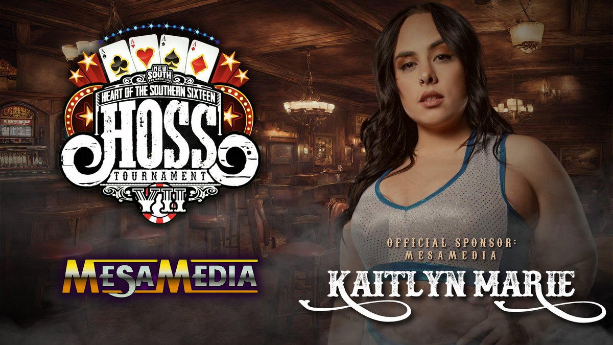 A special thank you to MesaMedia (@mesamedia1/@SteveMesa) for being the official sponsor of @KaitlynMariePro!

Tickets are still available for both Night 1 and 2 of #HOSS2024, filmed for @indiewrestling!

🗓️: March 1st & 2nd, 2024
📍: Singin' River Brewery | Florence, AL
🚪: 6:30