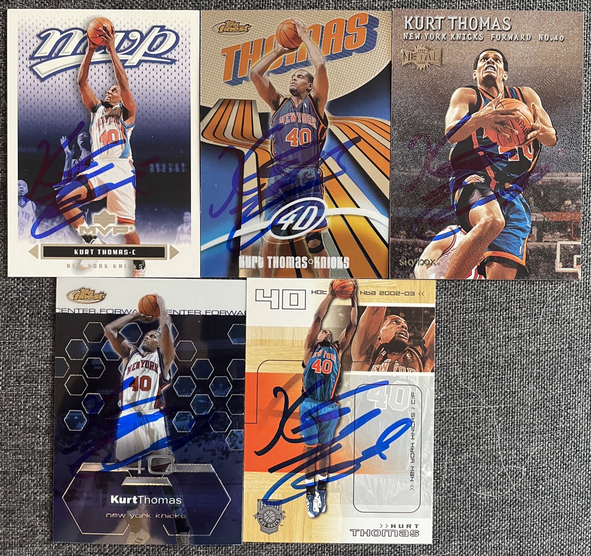 Ice9cards's tweet image. Really happy to add these Kurt Thomas @nyknicks cards to my collection. #ttmautographs #autograph #collection #hobby #ttmsuccess #basketball #NBA #knicks