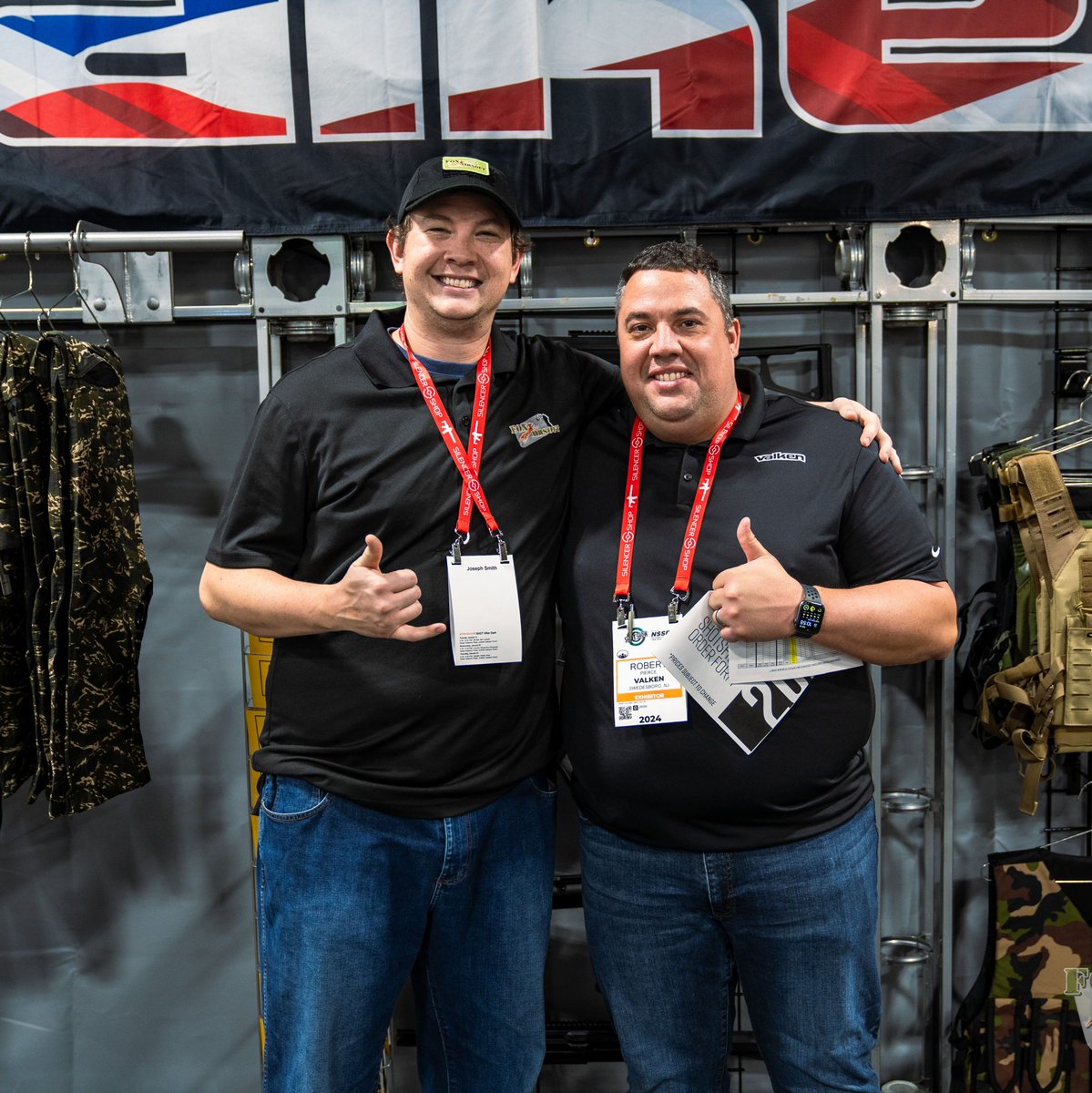 FoxAirsoft's tweet photo. It was great meeting Rob @valken during SHOT show , and we're excited for what 2024 will bring! https://t.co/dbgdvAZ6xJ