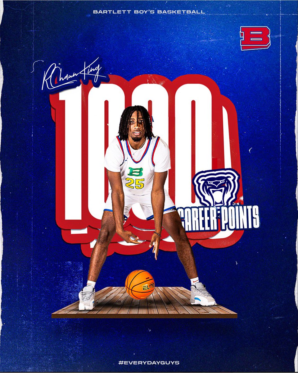 After a 19 point performance against Montverde Academy, R’Chaun King has officially surpassed 1,000 Career Points! 

Congratulations, R’Chaun! #EveryDayGuys
