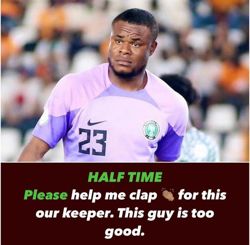 OneVoiceFm1's tweet photo. He deserves some cheers. 
#AFCONFinal #AFCON2024 https://t.co/7IgaDbAC94