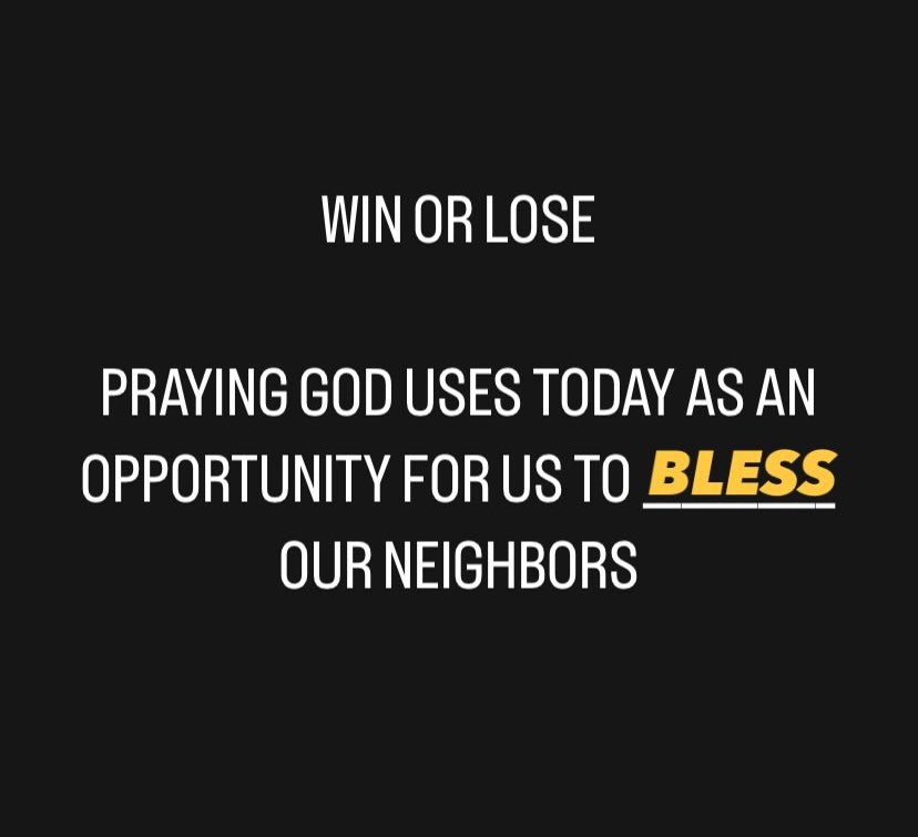 theBLESSapp's tweet photo. Happy Sunday 🙏🏈 #SuperBowl https://t.co/7S6gTiYhqr