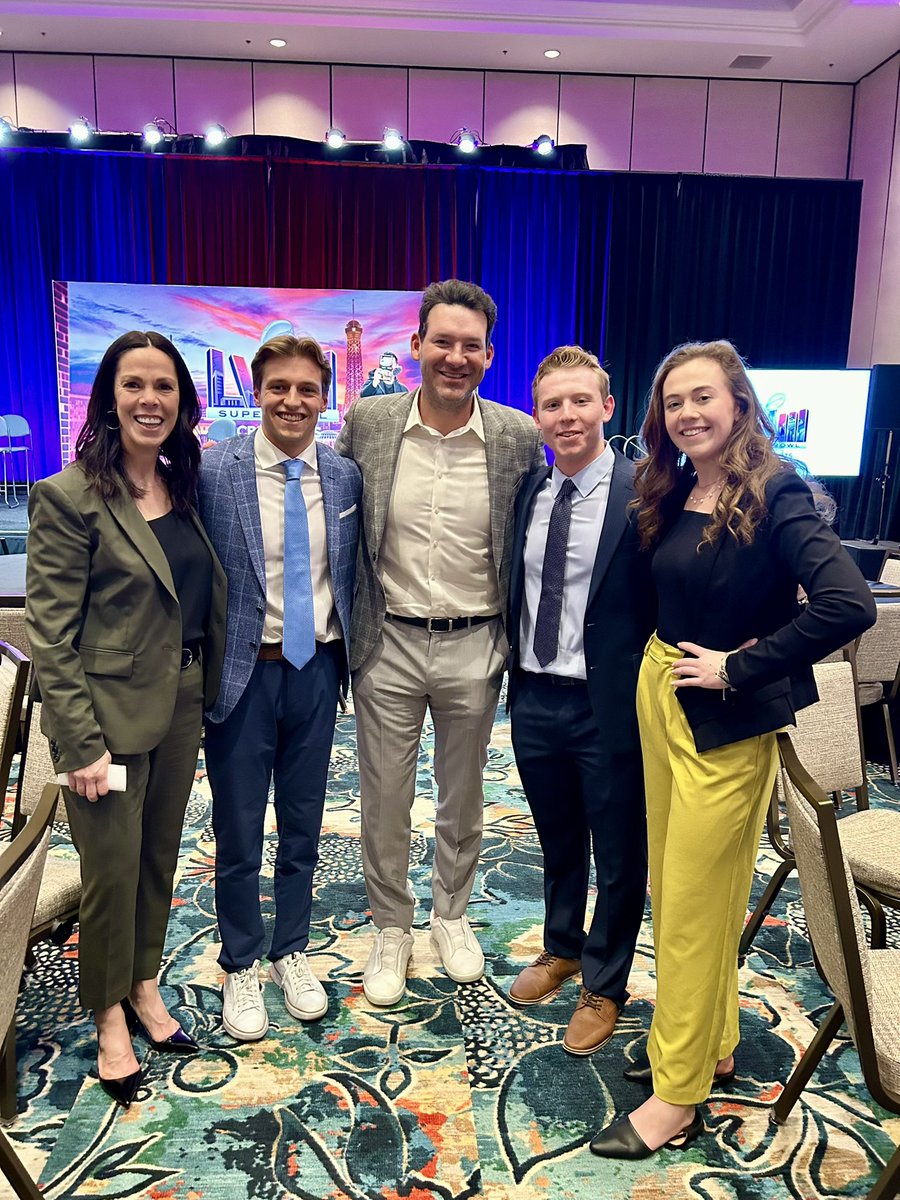 CameronManna's tweet photo. What a week in Las Vegas covering Super Bowl LVIII!
It was an honor to represent @IthacaCollege and the @ICParkSchool for @WICB.
I’m confident and proud to say our group showed Radio Row what it means to be a Bomber.
More content to come in the coming weeks!
#SuperBowl https://t.co/f0M2KQ1FaG