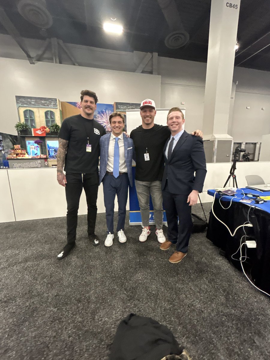 CameronManna's tweet photo. What a week in Las Vegas covering Super Bowl LVIII!
It was an honor to represent @IthacaCollege and the @ICParkSchool for @WICB.
I’m confident and proud to say our group showed Radio Row what it means to be a Bomber.
More content to come in the coming weeks!
#SuperBowl https://t.co/f0M2KQ1FaG