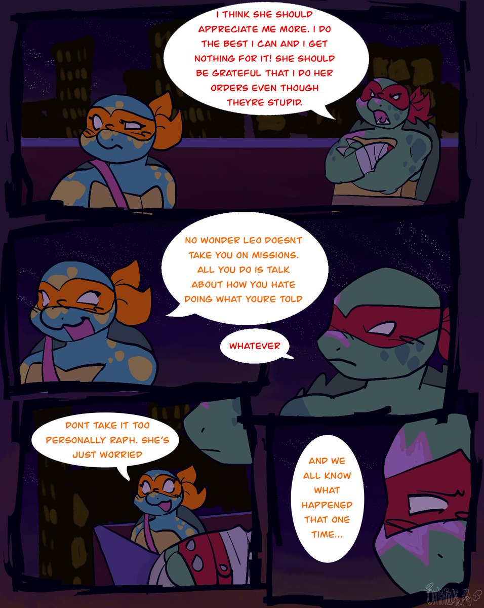 cvtapilrr_mp4's tweet photo. calamity crash mini comic 
(was mostly testing and experimenting things in this comic :p)

#TMNT #tmntcc #tmntcalamitycrash #calamitycrash #tmntcomic #tmntfanart 
(1/2) https://t.co/cm7AzqWKj9