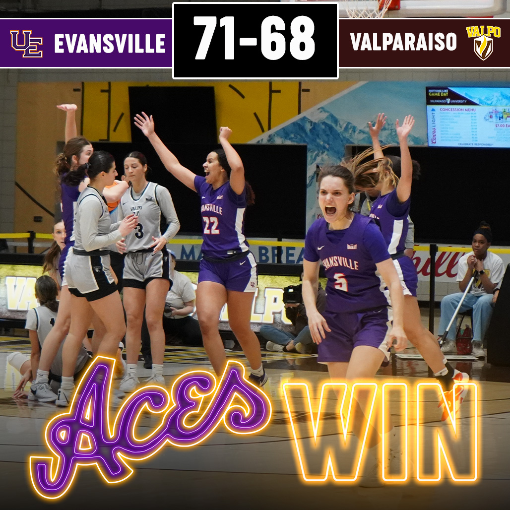 End of 4th Quarter

First MVC win is in the 📚!

🏀 #ForTheAces x #PlayToWin