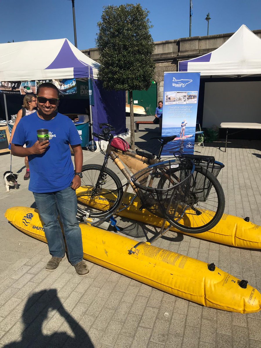 Tidefest 2017 with ⁦@dhruvboruah⁩ and his water bike