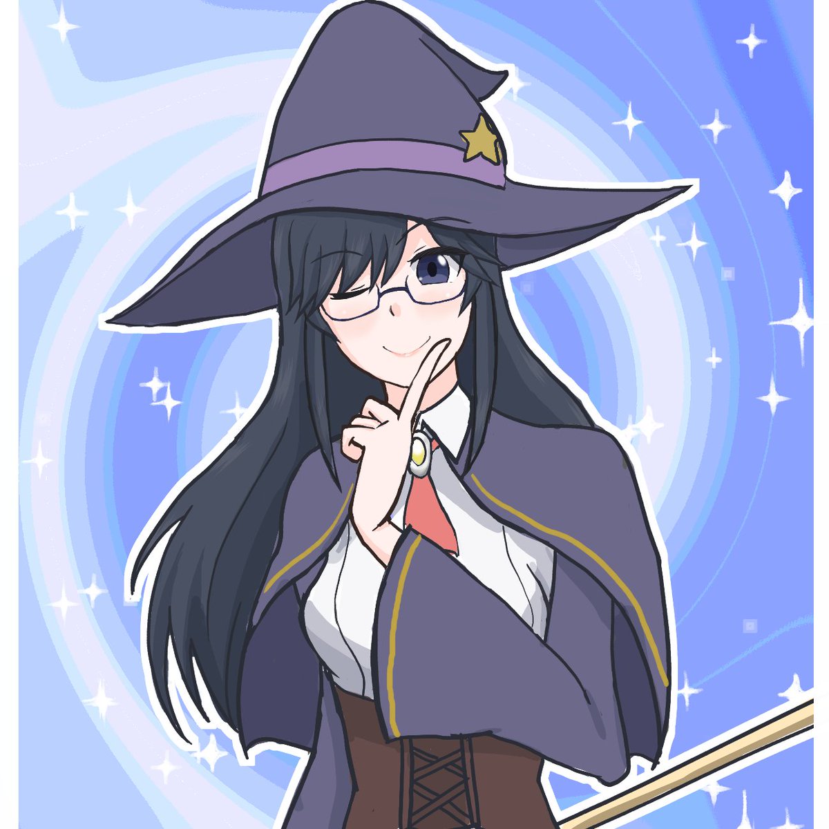 おともだちのお誕絵かいた