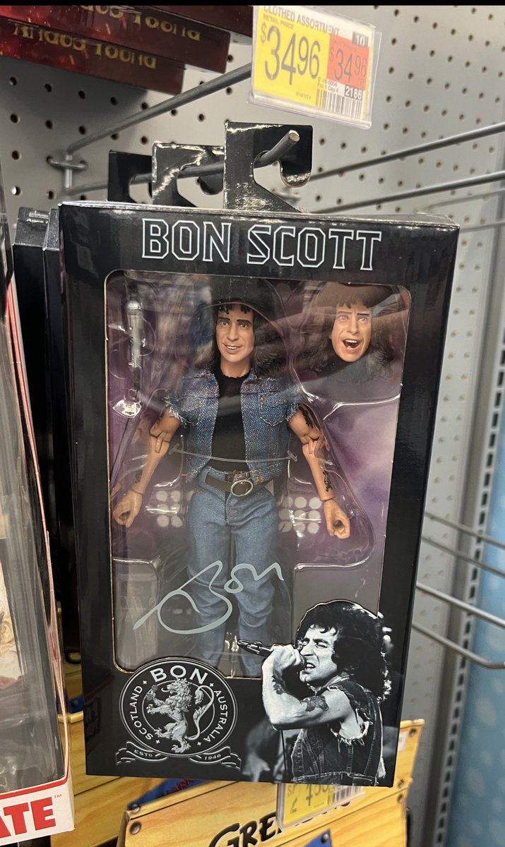 There are lots of things wrong with America. The ability to walk into Walmart and purchase a Bon Scott action figure is not among them.