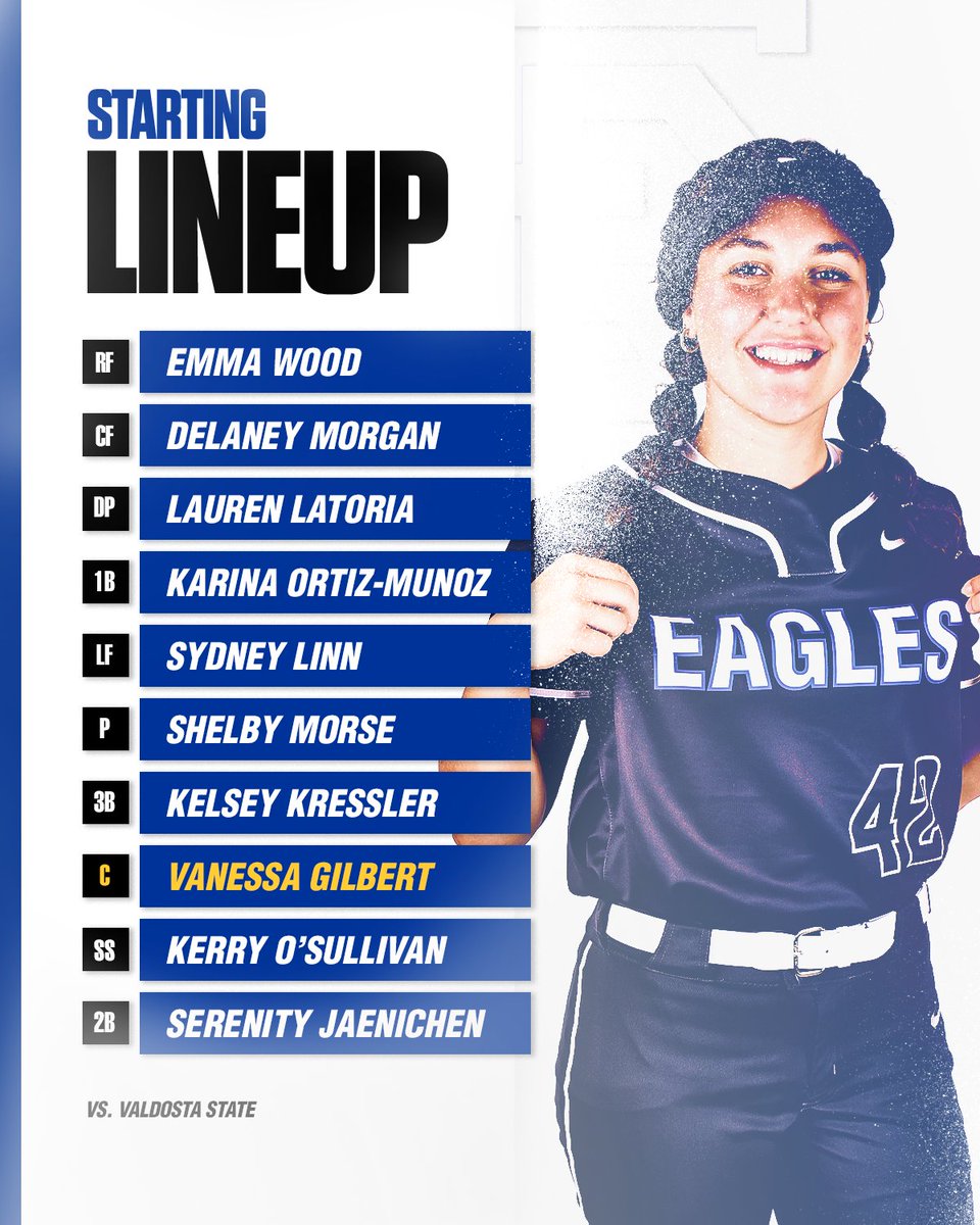 ERAUSoftball's tweet image. First collegiate start for Vanessa Gilbert 🥳

#Team12 #GoERAU #DaytonasHometownTeam