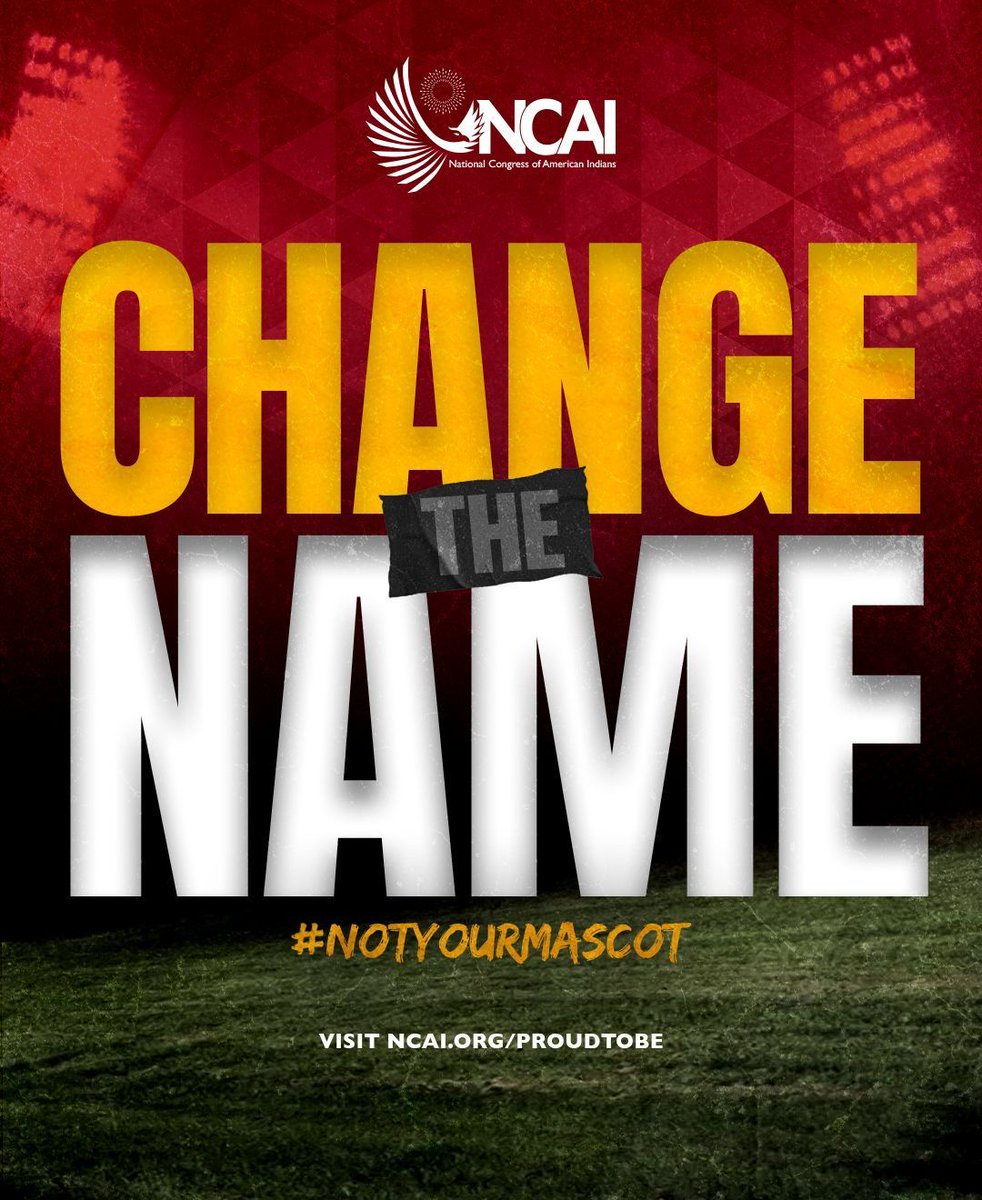 📣 This #SuperBowlLVIII, NCAI reaffirms its mission to eradicate harmful Native “themed” mascots from sports & pop culture. Our voice on this issue has been consistent & clear for generations. 

Stop sidelining Native voices— we are #NotYourMascot.

📲 bit.ly/3OBCrwA