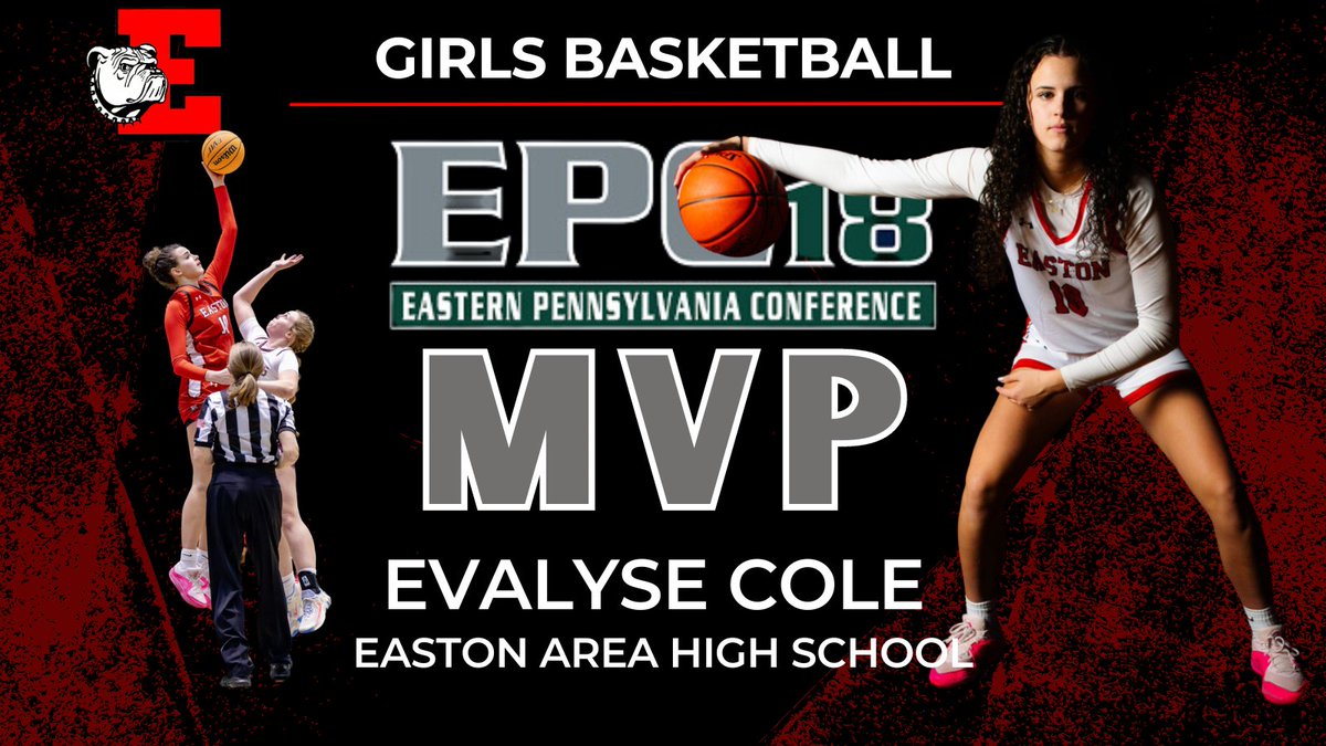 Congratulations to Evalyse Cole on being named EPC Most Valuable Player for Girls Basketball! #RoverPRIDE