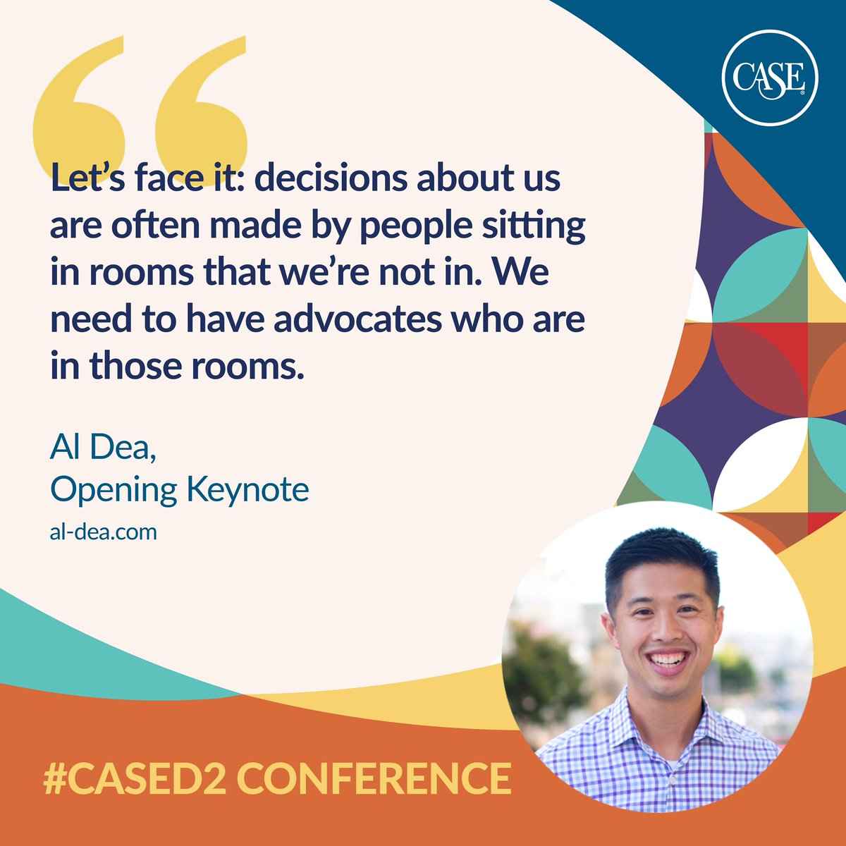 CASEDistrict2's tweet photo. Many thanks to our incredible Opening Keynote Speaker Al Dea (@alex_dea) for the wisdom and inspiration he shared on “How to Grow Your Career in a Changing World of Work.” #CASED2 #keynote #careerdevelopment #change #highered https://t.co/dZ3NRPeDc7