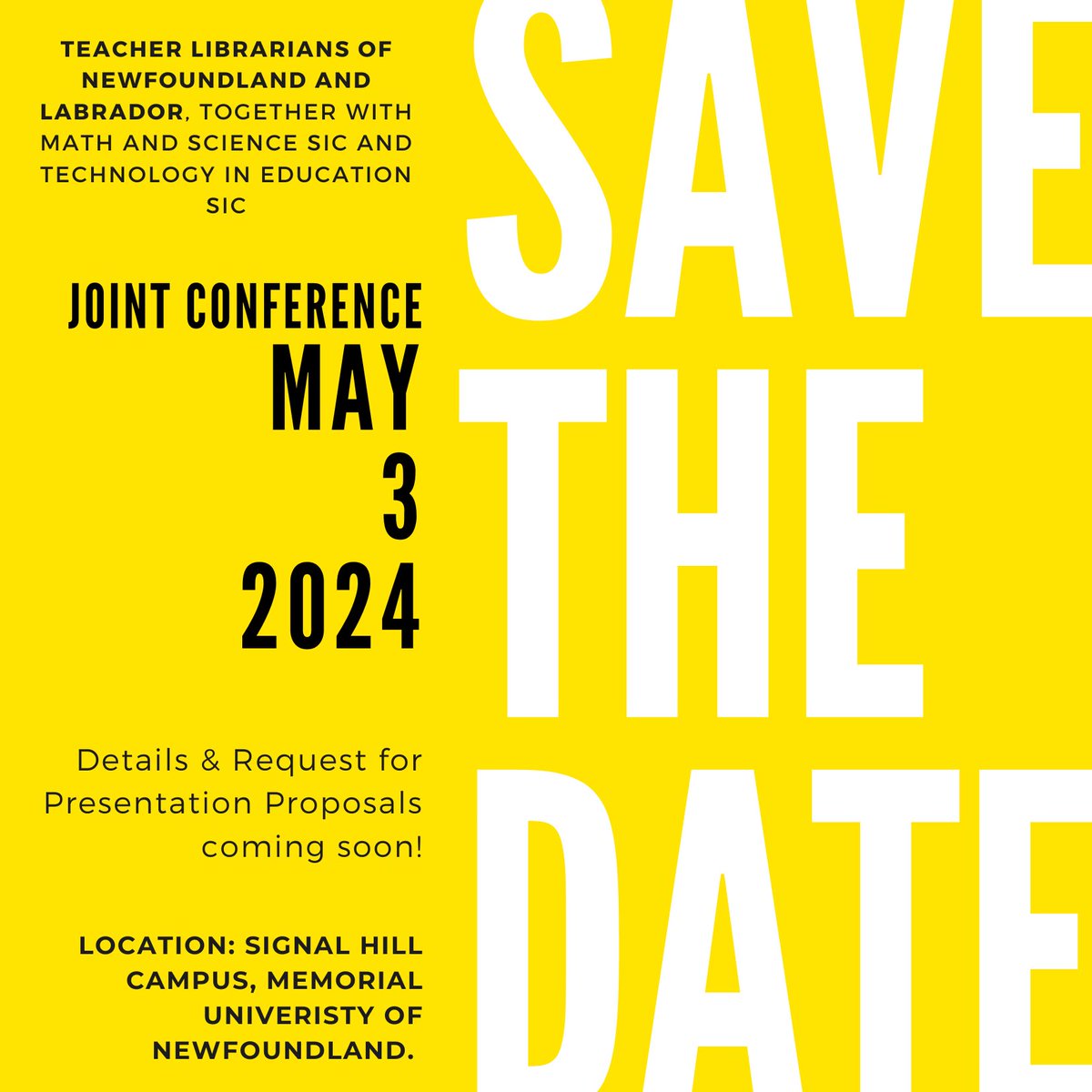 Save the date everyone! TESIC along with @TeacherLibNL and @nlta_mssic are excited to announce that we are hosting a joint conference. 🎉🎉Stay tuned for more details as we get closer to May 3 @NLSchoolsCA