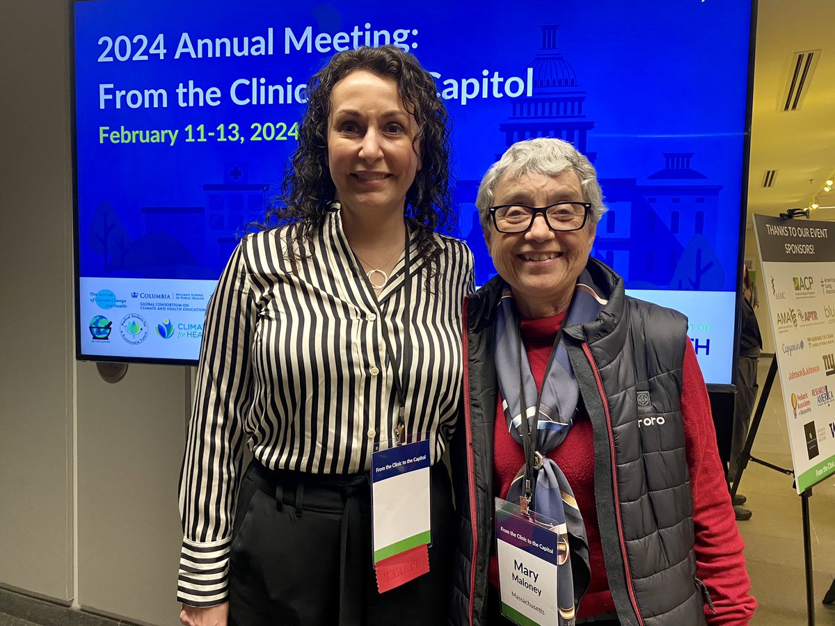 Proud to represent the <a href="/AADskin/">AAD</a> Expert Resource Group on Climate Change &amp; Environmental Affairs w/ my friend Dr. Mary Maloney at the 2024 Medical Society Consortium for Climate and Health Annual Meeting on #Climate, #Health, &amp; #Equity🌎 #climatehealth2024, #derm, <a href="/docsforclimate/">The Medical Society Consortium on Climate & Health</a>