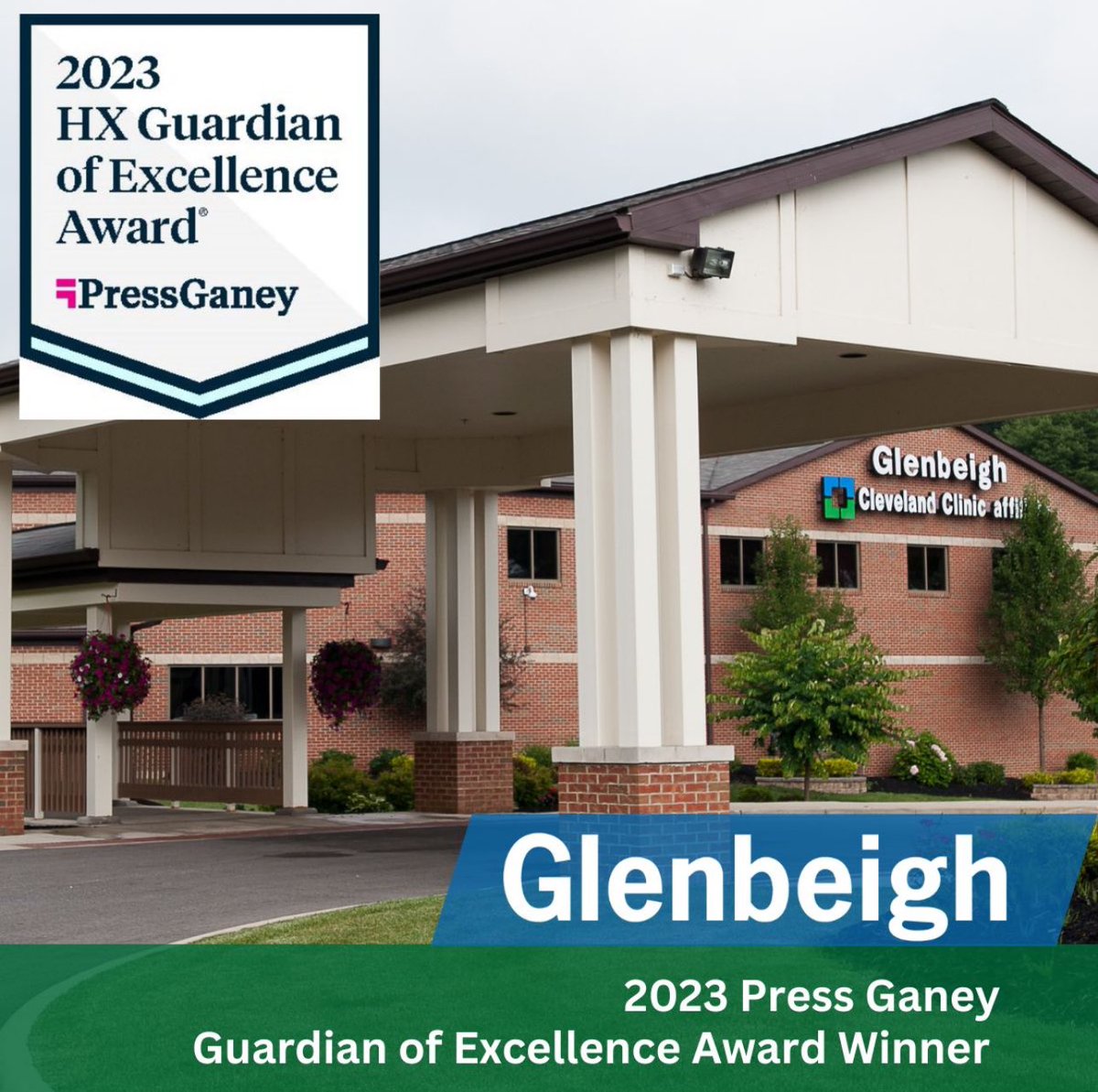 Glenbeigh is proud to receive the 2023 “Guardian of Excellence Award” from PressGaney. The award honors organizations that consistently achieve the highest levels in patient experience and employee & physician engagement. The award is based on patient feedback after discharge.