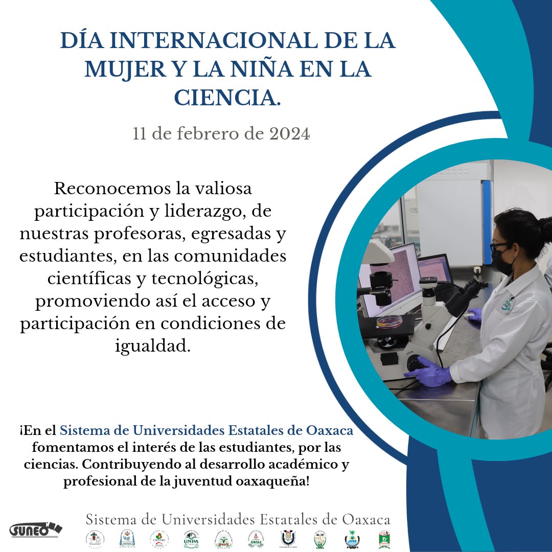 ¡Día Internacional de la Mujer y la Niña en la Ciencia! 🧪👩🏻👧🏻
#11Febrero