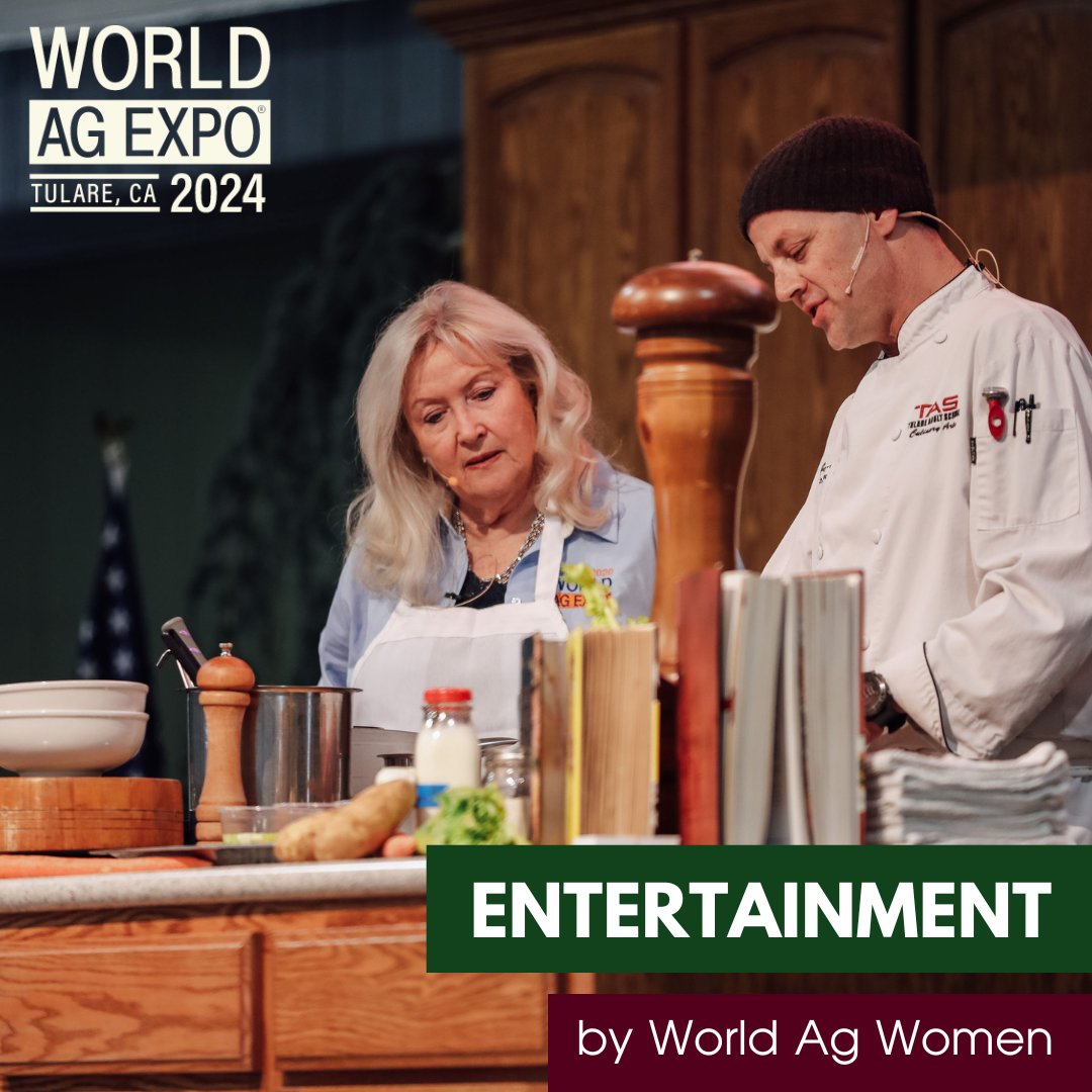 Taste local cuisine and learn a new skill in the Entertainment Pavilion produced by the World Ag Women committee! See the full schedule of cooking demonstrations and workshops at bit.ly/WAE24-Entertai…. #WAE24