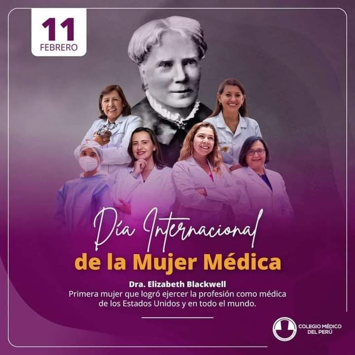 livohm93's tweet photo. El 11 de febrero se celebra el Día Mundial de la Mujer Médica, con la finalidad de rendir tributo a la doctora de origen inglés Elizabeth Blackwell por ser la primera mujer en el mundo en recibir el título en 1849 en Estados Unidos . #MujerMédica #MujeresEnLaCiencia https://t.co/i6PhDRd8xc