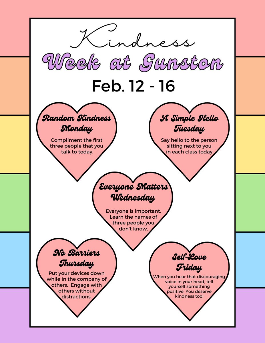 SELebrating Kindness Week at Gunston! <a href="/APSGunston/">APSGunston</a>