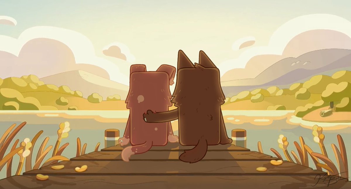 AlienMoonPie's tweet photo. Sometimes you need time to yourself, other times you need time to yourself with someone to keep you company. 

#bluey https://t.co/xmjNWKjgIG