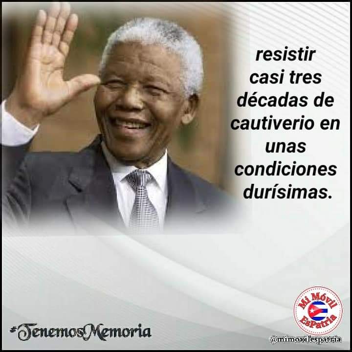 La liberación de Nelson Mandela es el triunfo de la resistencia después de 27 años encarcelado.  #Cuba #PinardelRío 
#TenemosMemoria