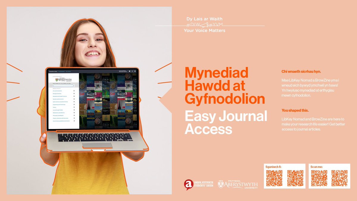 Mynediad Hawdd at Gyfnodolion 📜💻 
#DLW
