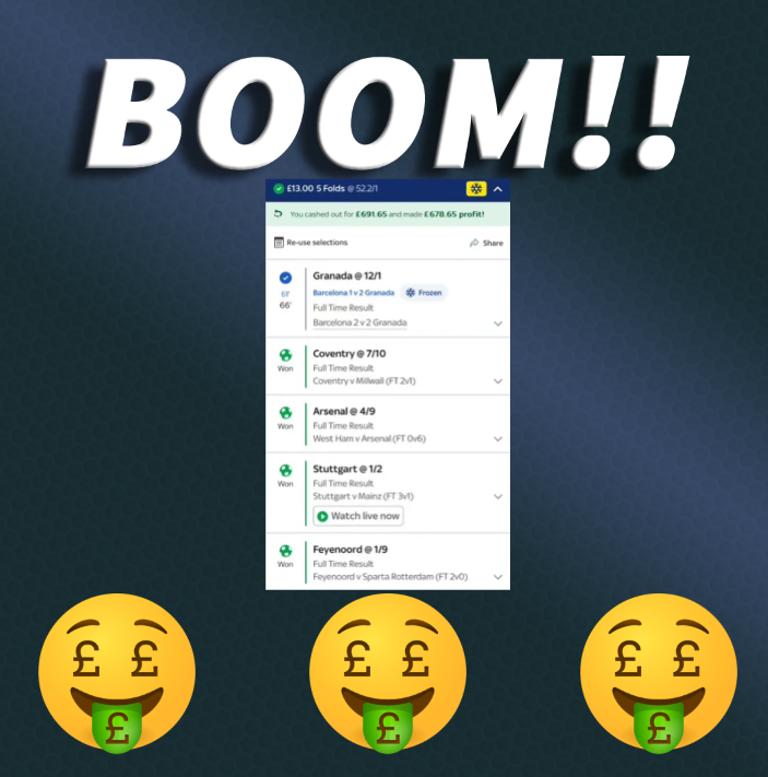 FreeUKBetsTips's tweet photo. 🔥🥶 FROZEN!!🥶🔥

💥⚡️We've done it again⚡️💥

#freebettingtips #bettingsports #BETTING #bettingfootball #bettingtips #winningslip #winningbets https://t.co/4FxoA0xklw