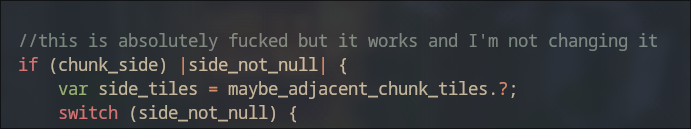 0xMelon's tweet photo. going through some old engine code and found this lmfao https://t.co/pY7mw4Kxow