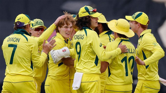 KarreManojkumar's tweet photo. #INDvAUS thanks to India for giving ICC trophies 🏆 Never underestimate AUS in an ICC tournament. @CricketAus  #U19WorldCup2024 #Australia #final https://t.co/17KB5D7h57