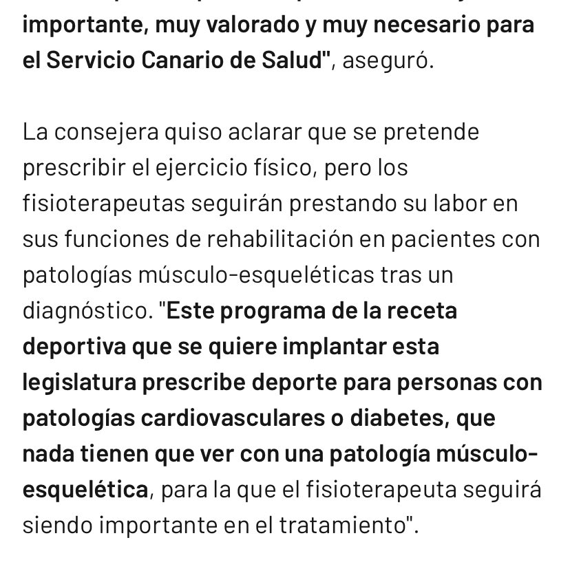 MorenoMartine's tweet photo. Esto pasa cuando ponen de consejera del @SanidadGobCan @EstherMonzon_ a alguien que no tiene ni pajolera idea. @FISIOSEPAR @SeparRespira @aefisio @SENeurorreha @sefip_org no debemos dejar pasar más que ninguneen la profesión. @SATSE_Canarias @CCOOCanarias @UGTCanarias https://t.co/gzmGXCunet