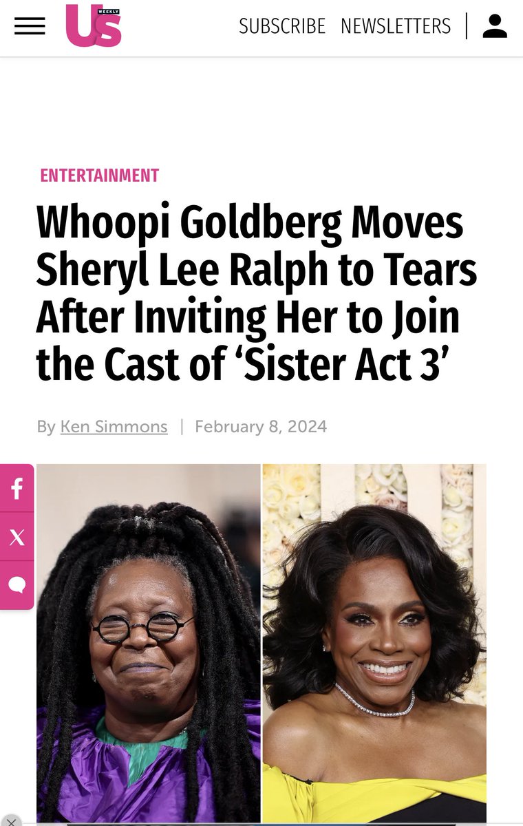kens888's tweet photo. Thrilled to write for @UsWeekly about my friend @AbbottElemabc star @theSherylLeeRalph joyously shocked when Whoopi Goldberg asked her on @TheView to return for Sister Act 3 @disney #whoopigoldberg #sheryleeralph #theview #abbottelementary #disney #usweekly #sisteract #sisteract3 https://t.co/aREL2K4i46