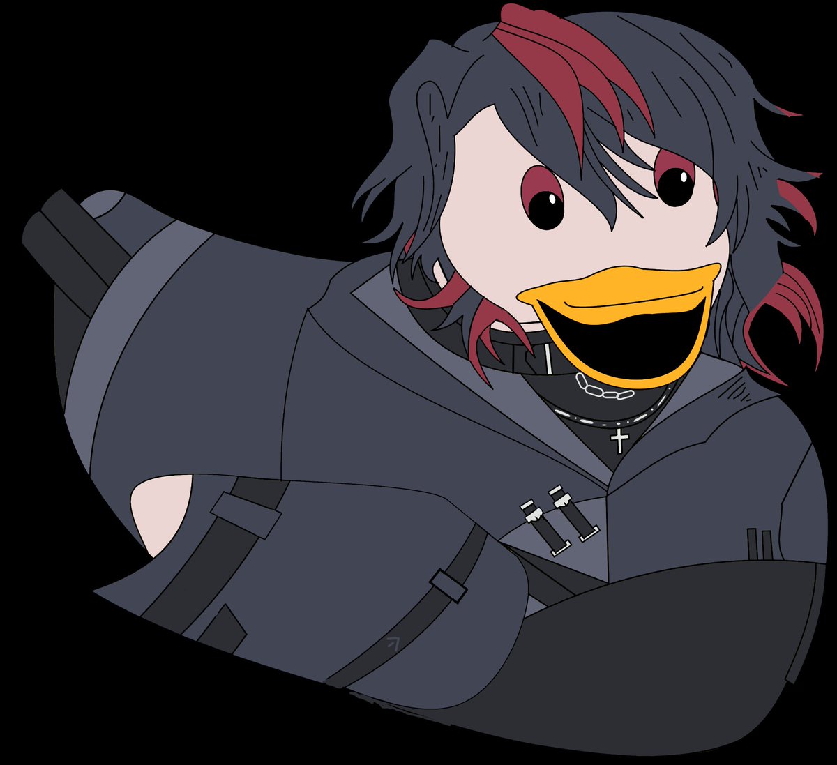 LycorisGrimVT's tweet photo. Oooooomg GUYS!! I GOT TURNED INTO A RUBBER DUCK!!! I CAN SQUEAK AT YOU ALL NOW!
FLY YOU FOOLS! GO FOLLOW @Dragonreaper_Va MY BROTHER IN DUCKS!
#grimural https://t.co/6DFhDCDGaL